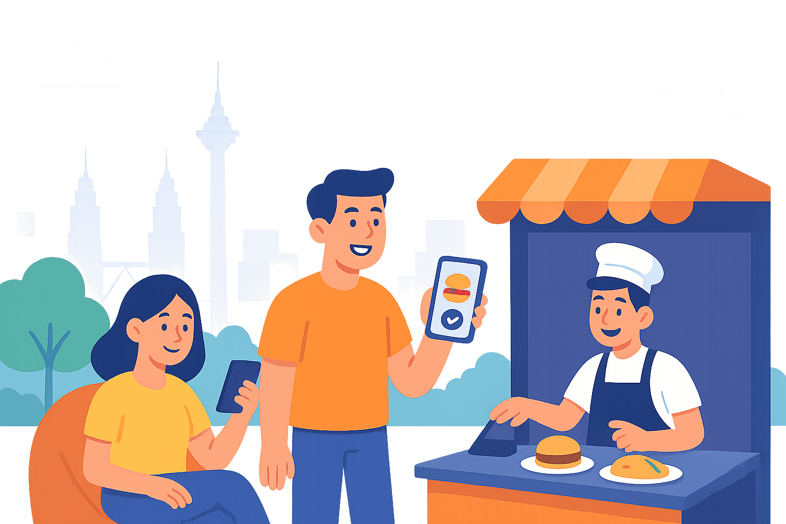 Lazy Q App Illustration